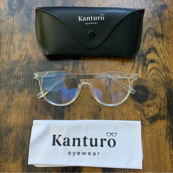 Clear Frame Blue Light Blocking Computer Gaming Phone Glasses Transparent - Picture 2 of 10